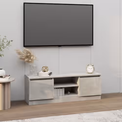 Description générale Ce meuble TV classique avec porte est un supplément pratique et accrocheur à votre intérieur. Il allie é ...