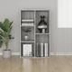 vidaXL Bibliothèque/Buffet sonoma gris 50x25x80 cm bois d'ingénierie