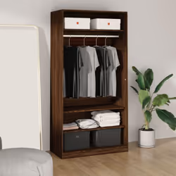 Cette garde-robe offre une solution de rangement idéale et ajoute une touche élégante à votre maison ! Matériau durable : le ...