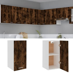 Armoire suspendue Chêne fumé 29,5x31x60 cm Bois d'ingénierie Vidaxl