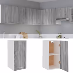 vidaXL Armoire suspendue "Lyon" Sonoma gris 29,5x31x60 cm