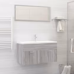 Cet ensemble de meubles de salle de bain tendance est un excellent supplément à votre salle de bain, ce qui lui donne une app ...