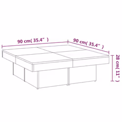 VidaXL 826635 Table à café, latérale et de salon - Vue supplémentaire 8