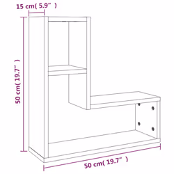 VidaXL 826643 étagères Bois Marron, Bois - Vue supplémentaire 8