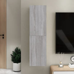 Vidaxl - Meuble tv mural Sonoma gris 30,5x30x110 cm