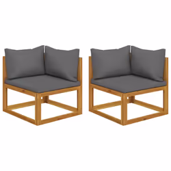 VidaXL 318551, Gris foncé, Bois d'acacia, Adultes et enfants, 700 mm, 700 mm, 600 mm