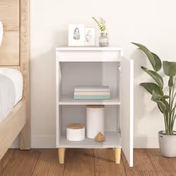 VidaXL 819632 Table de nuit et table de chevet Blanc