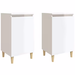 VidaXL 819633, Blanc, Bois, 400 mm, 350 mm, 700 mm, 2 pièce(s)