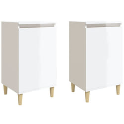 VidaXL 819633 Table de nuit et table de chevet Blanc