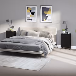 VidaXL 819647 Table de nuit et table de chevet Noir