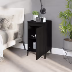 VidaXL 819647 Table de nuit et table de chevet Noir