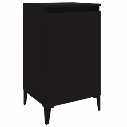 VidaXL 819647 Table de nuit et table de chevet Noir - Vue supplémentaire 5