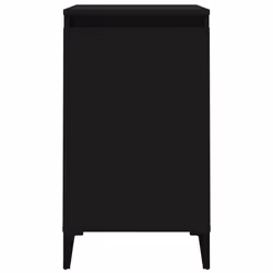 VidaXL 819647 Table de nuit et table de chevet Noir - Vue supplémentaire 7