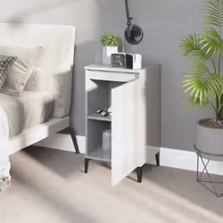 VidaXL 819648 Table de nuit et table de chevet Blanc