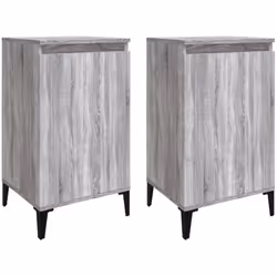VidaXL 819657, Chêne, Métal, Bois, 400 mm, 350 mm, 700 mm, 2 pièce(s)
