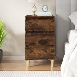 Vidaxl - Table de chevet chêne fumé 40x35x70 cm bois d'ingénierie