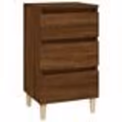 vidaXL Table de chevet chêne marron 40x35x70 cm bois d'ingénierie