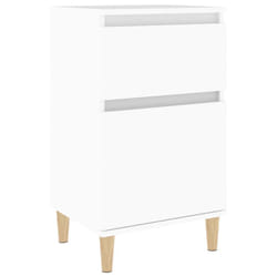 VidaXL 819692 Table de nuit et table de chevet Blanc