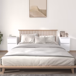 VidaXL 819693 Table de nuit et table de chevet Blanc