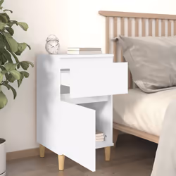 VidaXL 819693 Table de nuit et table de chevet Blanc