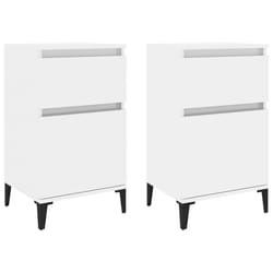 VidaXL 819713 Table de nuit et table de chevet Blanc
