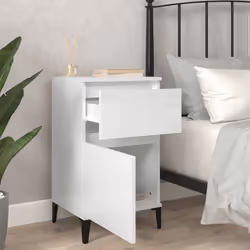 VidaXL 819713 Table de nuit et table de chevet Blanc