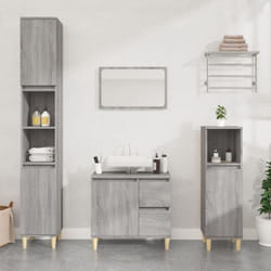 Vidaxl - Armoire de bain sonoma gris 30x30x190 cm bois d'ingénierie