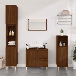 Cette armoire de salle de bain est censée être un excellent supplément à votre salle de bain, ce qui lui donne une apparence  ...