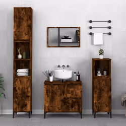 VidaXL 819801 miroir de salle de bain et armoire de rangement pour évier