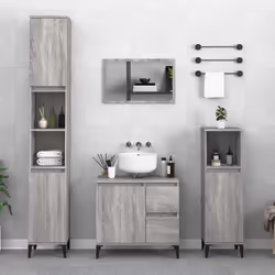 VidaXL 819802 miroir de salle de bain et armoire de rangement pour évier