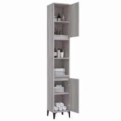 VidaXL 819802 miroir de salle de bain et armoire de rangement pour évier - Vue supplémentaire 4