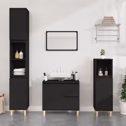 Cette armoire de salle de bain est un excellent choix pour votre salle de bain, la rendant bien rangée et organisée ! Matéria ...