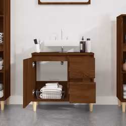 VidaXL 819827 miroir de salle de bain et armoire de rangement pour évier