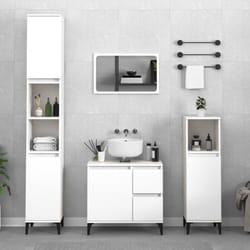 Vidaxl - Armoire de salle de bain blanc 65x33x60 cm bois d'ingénierie