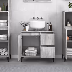 VidaXL 819832 miroir de salle de bain et armoire de rangement pour évier