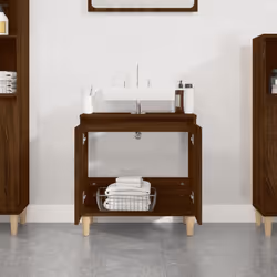 VidaXL 821259 miroir de salle de bain et armoire de rangement pour évier
