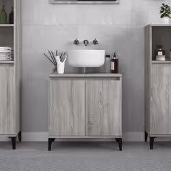 VidaXL 821266 miroir de salle de bain et armoire de rangement pour évier