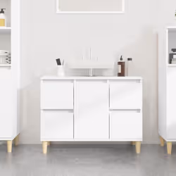 Cette armoire de lavabo est censée être un excellent supplément à votre salle de bain, ce qui lui donne une apparence ordonné ...
