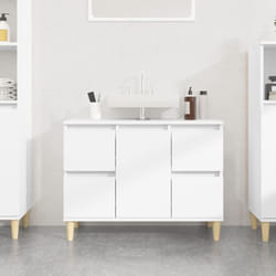Vidaxl - Meuble d'évier blanc 80x33x60 cm bois d'ingénierie