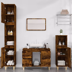 VidaXL 821273 miroir de salle de bain et armoire de rangement pour évier