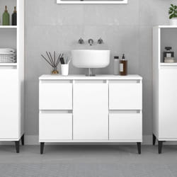 VidaXL 821276 miroir de salle de bain et armoire de rangement pour évier