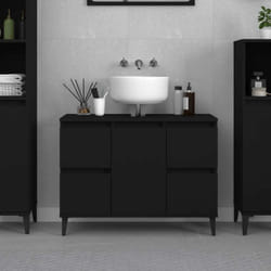 VidaXL 821277 miroir de salle de bain et armoire de rangement pour évier