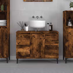 VidaXL 821281 miroir de salle de bain et armoire de rangement pour évier