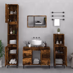 VidaXL 821281 miroir de salle de bain et armoire de rangement pour évier