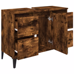 VidaXL 821281 miroir de salle de bain et armoire de rangement pour évier - Vue supplémentaire 6