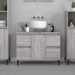 VidaXL 821282 miroir de salle de bain et armoire de rangement pour évier