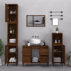 VidaXL 821283 miroir de salle de bain et armoire de rangement pour évier