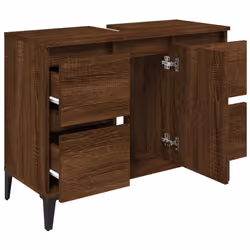 VidaXL 821283 miroir de salle de bain et armoire de rangement pour évier - Vue supplémentaire 6