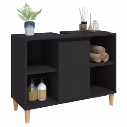 VidaXL 821285 miroir de salle de bain et armoire de rangement pour évier - Vue supplémentaire 4
