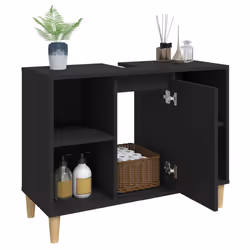 VidaXL 821285 miroir de salle de bain et armoire de rangement pour évier - Vue supplémentaire 5